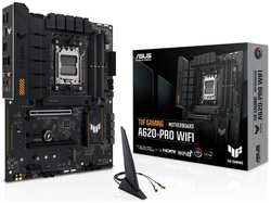 Материнская плата ATX ASUS TUF GAMING A620-PRO WIFI 90MB1FR0-M0EAY0 (AM5, AMD A620, 4*DDR5(6400), 4*SATA3, 2*M.2, Audio, Gb LAN, USB 3.2, USB 2.0, DP