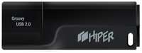 Накопитель USB 2.0 128GB HIPER HI-USB2128GBTB Groovy T,пластик, черный