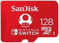 Карта памяти MicroSDXC 128GB SanDisk SDSQXAO-128G-GN3ZN Class 10 UHS-I A1 C10 V30 U3 for Nintendo Switch 100MB / s