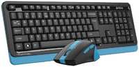 Клавиатура и мышь A4Tech FG1035 NAVY клав:черный / синий Мышь 1919532 (FG1035 NAVY BLUE)