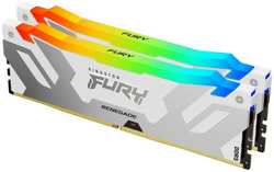 Модуль памяти DDR5 32GB (2*16GB) Kingston FURY KF568C36RWAK2-32 Renegade RGB White XMP 6800MHz CL36 1RX8 1.4V 16Gbit retail