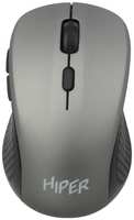 Мышь Wireless HIPER OMW-5700 1600 DPI, 6 кн, черная/серая