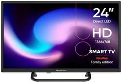 Телевизор TopDevice TDTV24BS02H_BK , HD, Smart TV, DVB-T2/C/S2, 3*HDMI, 2*USB