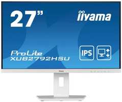 Монитор 27″ Iiyama XUB2792HSU-W5 IPS, 1920x1080, 16:9, 75Hz, 250cd, 178гр/178гр, HAS, Pivot, HDMI, VGA, DP, USB