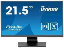 Монитор 21,5″ Iiyama T2252MSC-B2 IPS, 1920x1080, 16:9, 60Hz, 5ms, 250cd, 178гр / 178гр, HDMI, DP, USB, Touch, черный