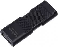 Накопитель USB 2.0 4GB GoPower 00-00025961 SLIDER, пластик, черный матовый