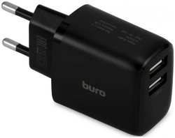 Зарядное устройство сетевое Buro BUWH15S200BK 15.5W 3.1A 2xUSB универсальное черный (1920249)