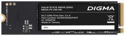 Накопитель SSD M.2 2280 Digma Mega P5 DGSM3256GP53T 256GB 2900/1200MB/s, TBW 200, MTBF 2M