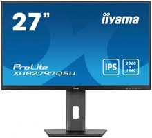 Монитор 27″ Iiyama ProLite XUB2797QSU-B1 2560x1440 LED, 16:9, IPS, 250cd, 1300:1, 80M:1, 1ms(MPRT), 178/178, DP, HDMI, HDCP, audio, 100Hz, Speakers, H