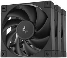 Вентилятор для корпуса Deepcool FD12-3 IN 1 120mm, 400-2050rpm, 64.2CFM, 27.6dBa, 4-pin PWM Color BOX (3-pack)