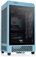 Корпус mini-ITX Thermaltake The Tower 200 Turquoise CA-1X9-00SBWN-00 , без БП, боковая панель из закаленного стекла, USB Type-C, 2*USB 3.0, a