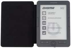 Электронная книга Digma M2 6″ E-ink HD Pearl 758x1024 600MHz 128Mb/4Gb/SD/microSDHC/подсветка дисплея (в компл.:обложка)