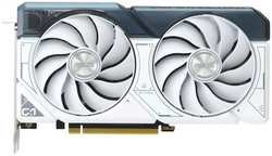 Видеокарта PCI-E 4.0 ASUS Dual GeForce RTX 4060 Ti White OC Edition 8GB GDDR6 128bit, 5nm, 2565 / 18000MHz, HDMI, 3*DP, ret (DUAL-RTX4060TI-O8G-WHITE)