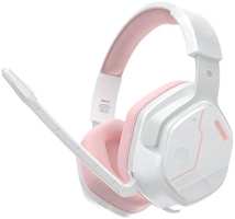 Гарнитура wireless Dareu EH755 игровая White-Pink (белая / розовая), подключение 2.4GHz+Bluetooth (EH755 White-Pink)