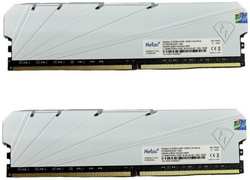 Модуль памяти DDR4 16GB (2*8GB) Netac NTSSD4P32DP-16W Shadow S White PC4-25600 3200MHz CL16 радиатор 1.35V