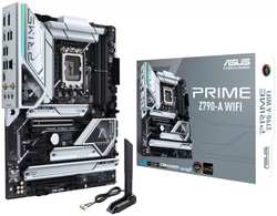 Материнская плата ATX ASUS PRIME Z790-A WIFI (LGA1700, Z790, 4*DDR5(4800), 4*SATA RAID, 4*M.2, 5*PCIe, 7.1CH, 2.5Glan, 8*USB 3.2, BT/WiFi, HDMI/DP)