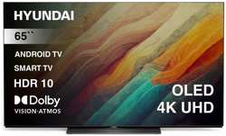 Телевизор Hyundai H-LED65OBU7700 65″ Android TV Frameless / 4K Ultra HD 120Hz DVB-T DVB-T2 DVB-C DVB-S DVB-S2 USB WiFi Smart TV