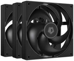 Вентилятор для корпуса ID-Cooling AS-120-K TRIO 120x120x25мм, 300-2000rpm, 58CFM, 27.2dBA, 4-pin PWM, 3-pack, BOX