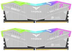 Модуль памяти DDR5 32GB (2*16GB) Team Group FF2D532G6400HC32ADC01 T-Force Delta RGB ECO Silver PC5-51200 6400MHz CL32 1.35V