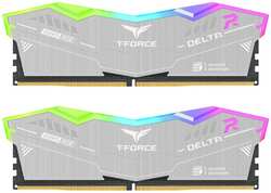 Модуль памяти DDR5 32GB (2*16GB) Team Group FF2D532G6000HC38GDC01 T-Force Delta RGB ECO Silver PC5-48000 6000MHz CL38 1.25V