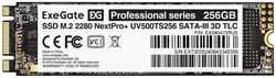 Накопитель SSD M.2 2280 Exegate NextPro+ UV500TS256 EX280472RUS 256GB 561/500MB/s 3D TLC 100 TBW MTBF 1.8M