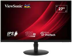 Монитор 27″ Viewsonic VA2708-HDJ 1920x1080 LED, 16:9, IPS, 250cd, 1300:1, 50M:1, 5ms, 178/178, VGA, HDMI, DP, audio, 100Hz, HAS, tilt, pivot, swivel