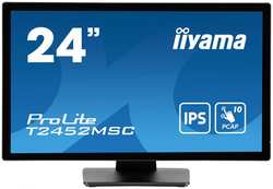 Монитор 23,8″ Iiyama ProLite T2452MSC-B1 1920x1080 LED, 16:9, IPS, 400cd, 1000:1, 14ms(BTB), 178 / 178, DP, HDMI, audio, 60Hz, Speakers, tilt, VESA 100x