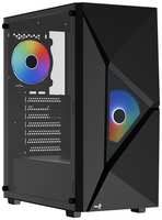 Корпус ATX AeroCool Player-G-BK-v1 4711099476794 , без БП, боковая панель из закленного стекла, USB 2.0, 2*USB 3.0, audio