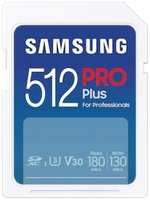 Карта памяти SDXC 512GB Samsung MB-SD512S/EU PRO Plus Class 10, A2, V30, 130/180MB/s