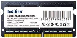 Модуль памяти SODIMM DDR5 16GB Indilinx IND-ID5N48SP16X PC5-38400 4800MHz CL40 1.1V