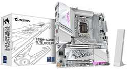 Материнская плата mATX GIGABYTE Z890M AORUS ELITE WIFI7 ICE (LGA1700, Z890, 4*DDR5 (5600), 4*SATA 6G RAID, 3*M.2, WiFi, BT, 5*USB 3.2, 4*USB 2.0, USB