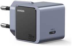 Зарядное устройство сетевое UGREEN X503 35041_ Nexode S 30W PD GaN Tech Charger EU, gray