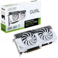 Видеокарта PCI-E ASUS GeForce RTX 4070 SUPER (DUAL-RTX4070S-12G-WHITE) 12GB GDDR6X 192bit 5nm 1920 / 21000MHz HDMI / 3*DP (90YV0K85-M0NA00)