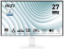 Монитор 27″ MSI PRO MP273AW 9S6-3PB4CH-217 1920x1080 LED, 16:9, IPS, 300cd, 1000:1, 1ms, 178/178, VGA, DP, HDMI, 100Hz, Speakers, tilt, VESA 75х75, wh