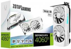 Видеокарта PCI-E Zotac GeForce RTX 4060 Ti TWIN EDGE OC WHITE ED (ZT-D40610Q-10M) 8GB GDDR6 128bit 5nm 2310 / 18000MHz 3*DP HDMI