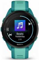 Часы Garmin Forerunner 165 Music 010-02863-32 43мм, бирюзовый ремешок, зеленые