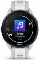 Часы Garmin Forerunner 165 Music 010-02863-31 43мм, серый ремешок, белые