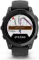 Часы Garmin Fenix E AMOLED 010-03025-01 47мм, черный ремешок, серые