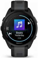 Часы Garmin Forerunner 165 Music 010-02863-30 43мм, серый ремешок, черные