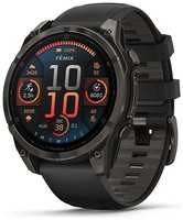 Часы Garmin Fenix 8 AMOLED Sapphire 010-02904-21 47мм, угольно-черный DLC, черные