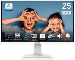 Монитор 24,5″ MSI PRO MP253W 9S6-3PC7CH-054 1920x1080 LED, 16:9, IPS, 250cd, 1000:1, 100M:1, 4ms, 178 / 178, DP, HDMI, VGA, audio, 100Hz, Speakers, tilt