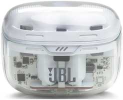 Гарнитура беспроводная JBL Tune Beam Ghost JBLTBEAMGWHT внутриканальная, белая, BT, в ушную раковину (7000013589)