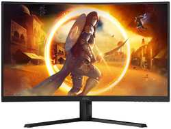 Монитор 31,5″ AOC CQ32G4VE 2560x1440 WLED, 16:9, VA, 300cd, 3500:1, 80M:1, 0.5ms, 178/178, 2*HDMI, DP, 180Hz, curved 1500R, swivel, tilt, pivot, VESA