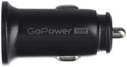 Зарядное устройство автомобильное GoPower GPQC11-1U 00-00028407 1USB 18W черный (1 / 100) (1000773522)