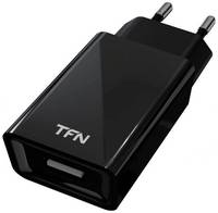 Зарядное устройство сетевое TFN WC1U1ABK 1A б/кабеля