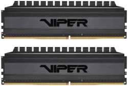 Модуль памяти DDR4 8GB (2*4GB) Patriot Memory PVB48G300C6K Viper 4 Blackout PC4-24000 3000MHz CL16 288-pin XMP радиатор 1.35V RTL