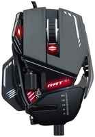 Мышь Mad Catz R.A.T. 8+ MR05DCINBL000-0 чёрная, PMW3389, Omron, USB, 11 кнопок, 16000 dpi, RGB подсветка