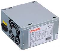 Блок питания ATX Exegate AA400 EX253682RUS-PC 400W, PC, 8cm fan, 24p+4p, 2*SATA, 1*IDE + кабель 220V в комплекте
