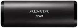 Внешний SSD USB 3.2 Gen 2 Type-C ADATA ASE760-256GU32G2-CBK SE760 256GB 1000MB / s black RTL