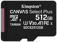 Карта памяти MicroSDXC 512GB Kingston SDCS2 / 512GBSP A1 V30 UHS-I U3 (SDCS2/512GBSP)
